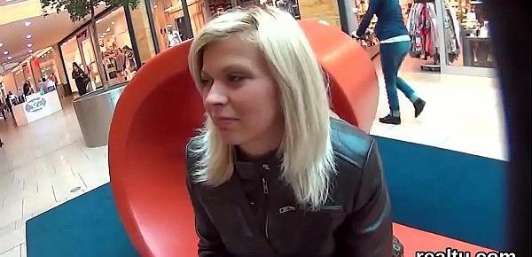  Striking czech teenie is seduced in the hypermarket and rode in pov